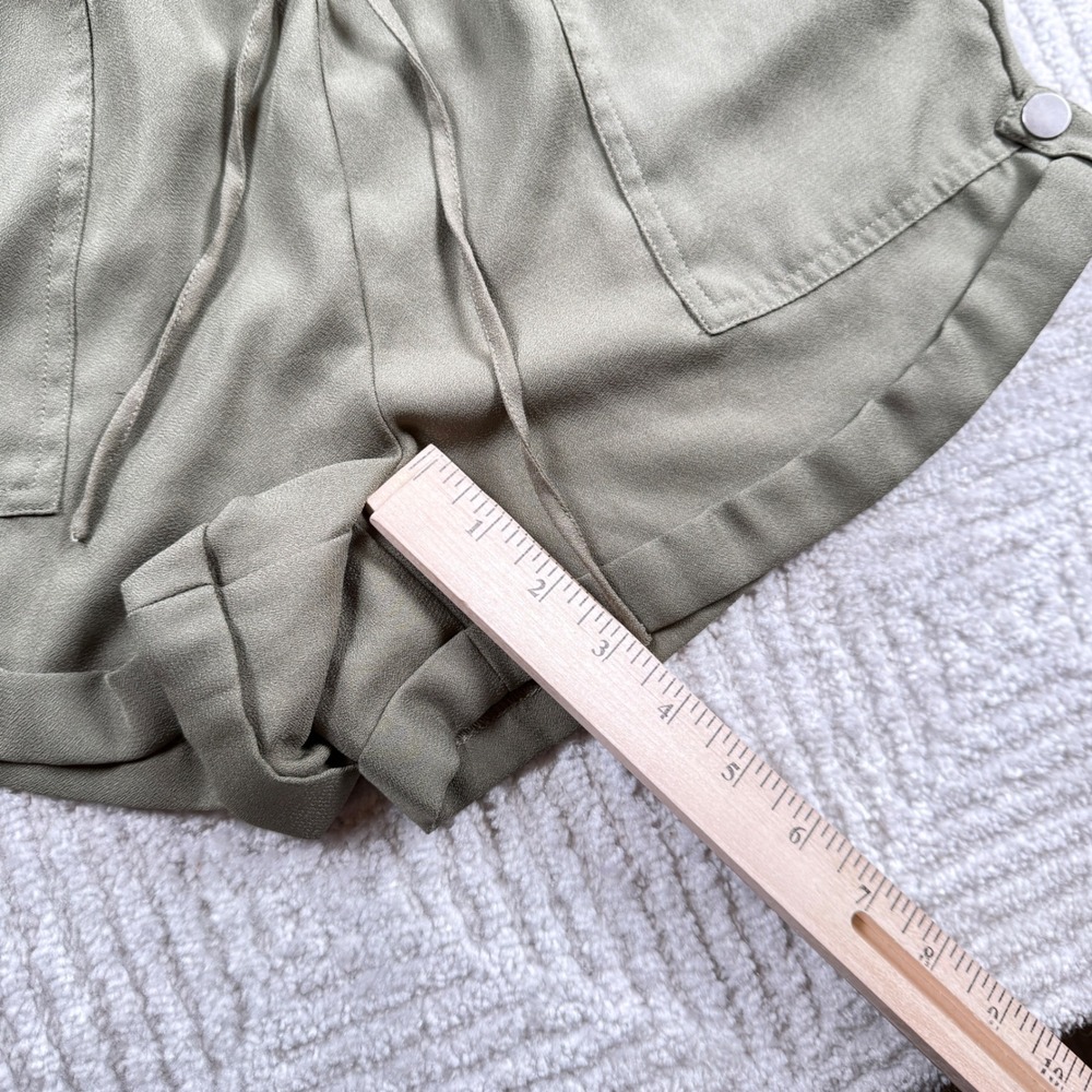 Abercrombie & Fitch Shorts Womens XS Green Utility Cuffed Safari Gorpcore 1F5799 - Picture 7 of 11